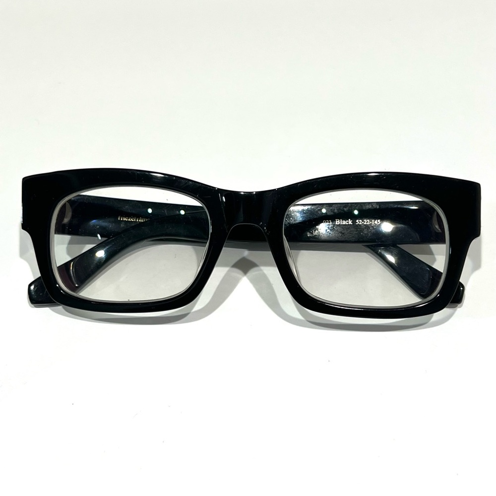 FRIEZEFRAMES France Capo Thick Rectangular Glasses Black